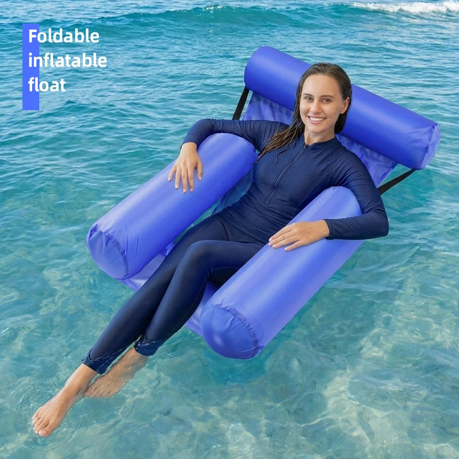 Portable Adult Lounger Inflatable Floating Mattress for Pool, Beach, Swimming Durable Comfortable Float