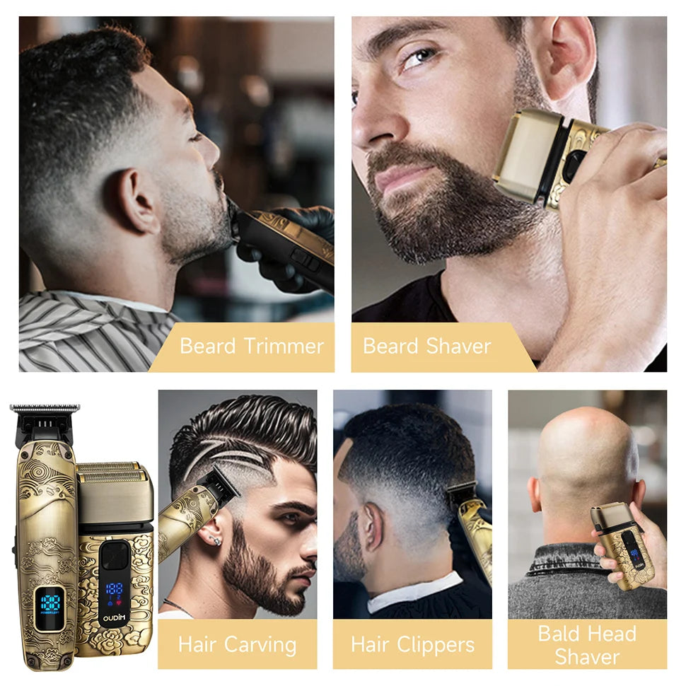 Foil Shavers for Men with Head Shaving, Beard Trimmer, Mustache Grooming Kit, Bald Head Shavers  and  and Haircutting
