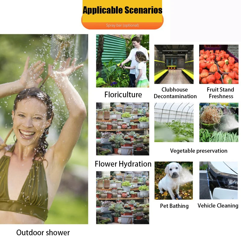 4/8L Portable Shower for Camping, Outdoor Shower with 3m Hose