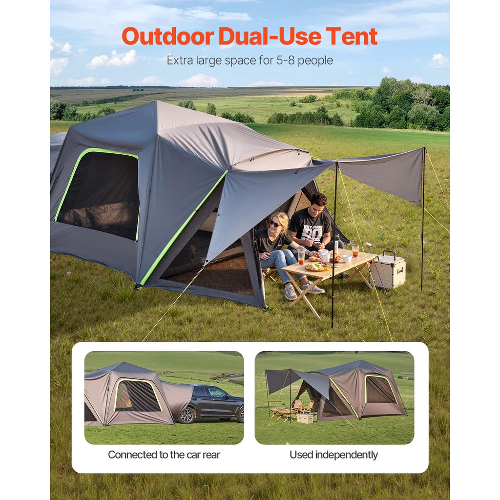 SucceBuy SUV Tent Waterproof PU2000mm Spacious Double Layer Design SUV Camping Shade Awning , Mesh Windows