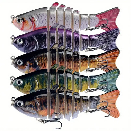 5pcs Multi Jointed Bait