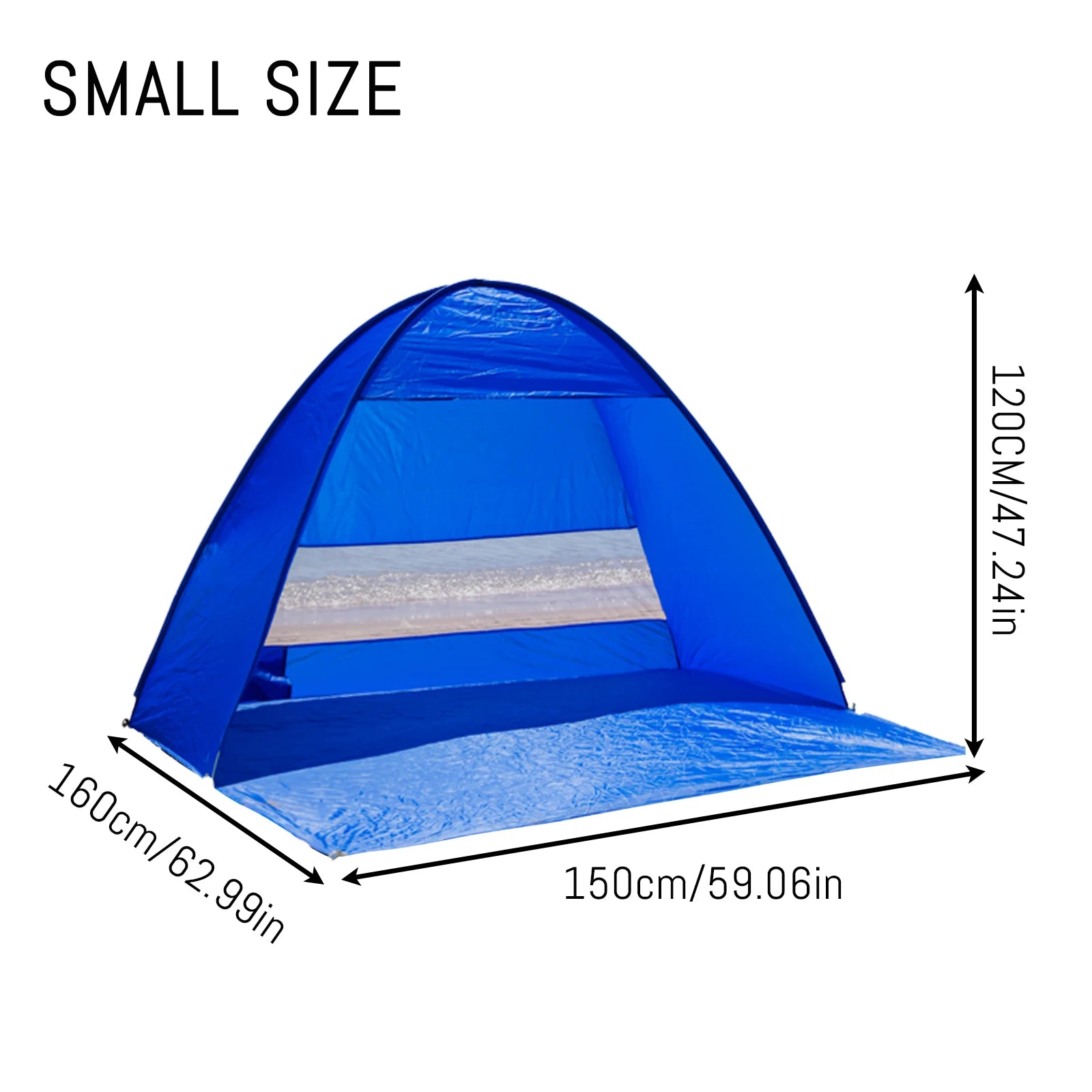 Pop-up beach with handbag - compact folding design, suitable for outdoor camping, picnicking, and travel