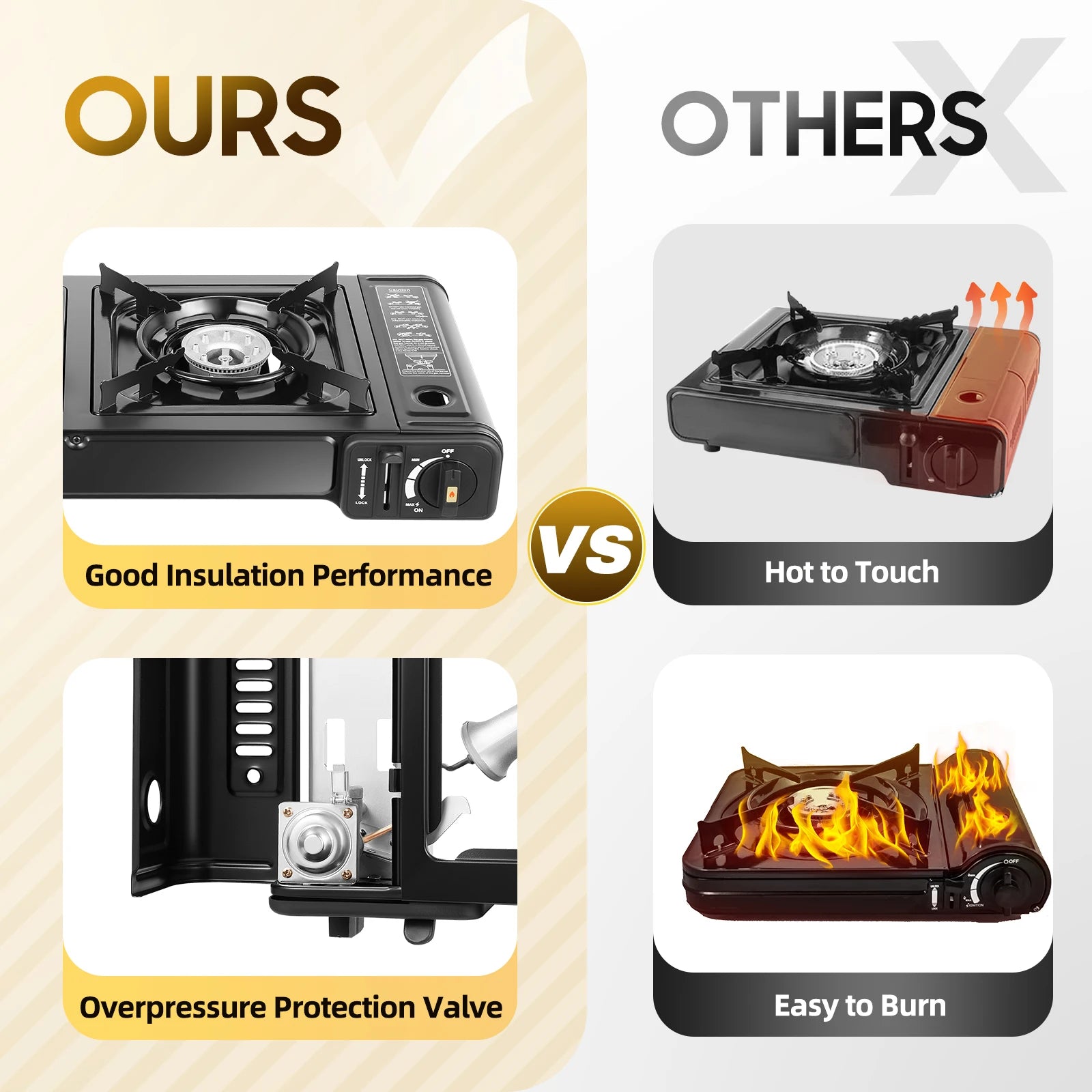 Double Head Barbecue Gas stove with Baking Tray  Home Application Home Outdoor