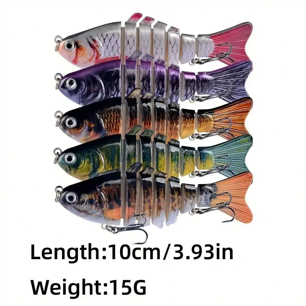 5pcs Multi Jointed Bait