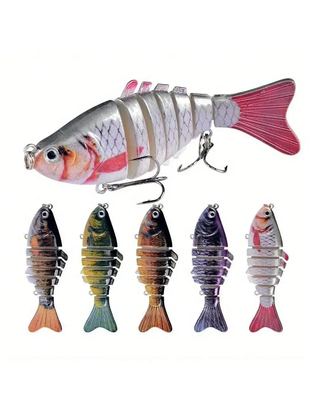 5pcs Multi Jointed Bait
