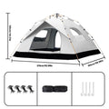 Small Silver Compact Auto-Tent - Quick 60-Second Setup & Portable