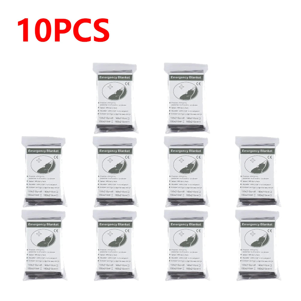 1-20pcs Emergency Mylar Thermal Foil Space Blanket