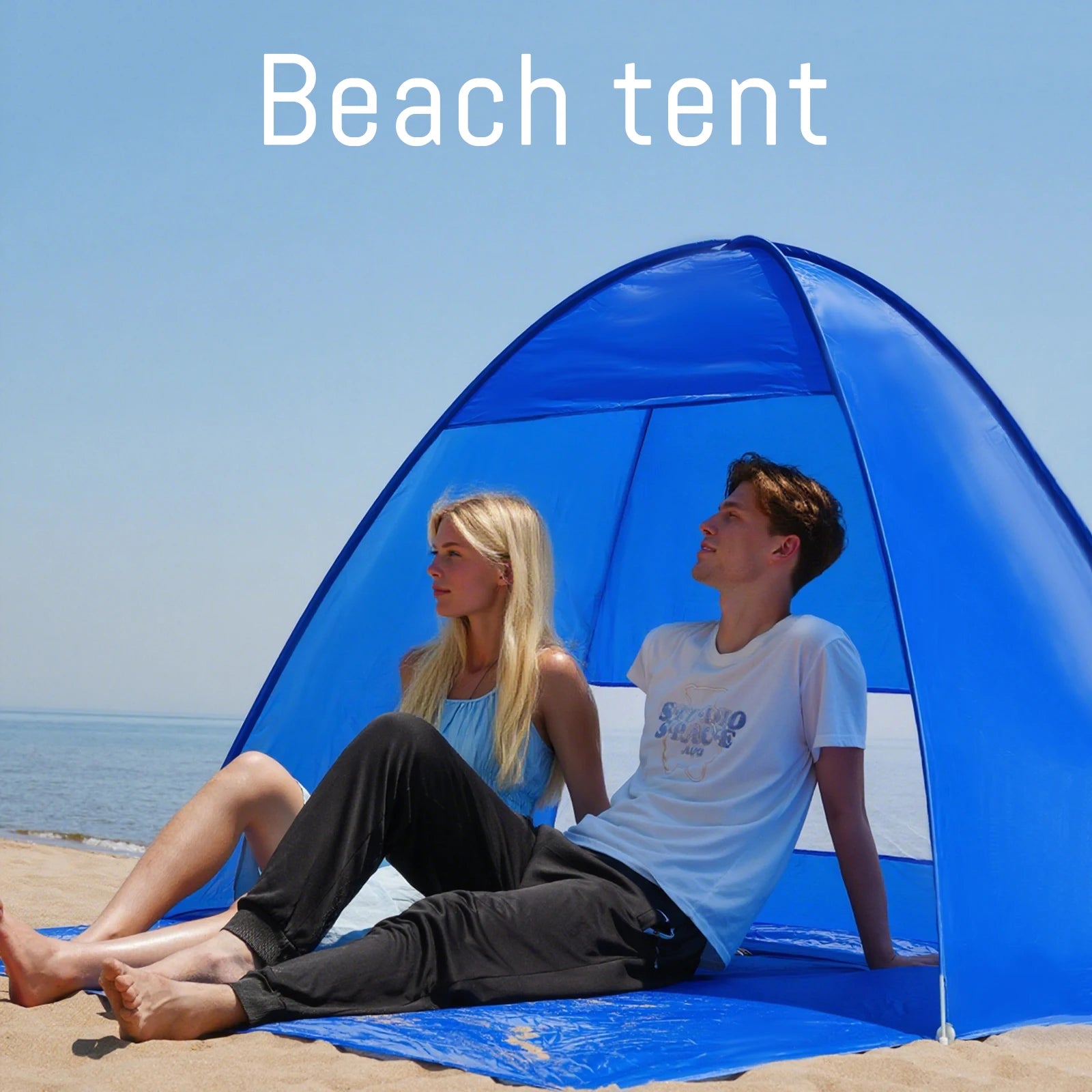 Pop-up beach with handbag - compact folding design, suitable for outdoor camping, picnicking, and travel