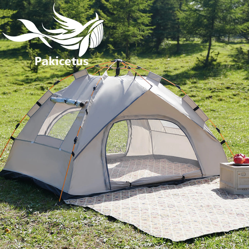 Small Silver Compact Auto-Tent - Quick 60-Second Setup & Portable