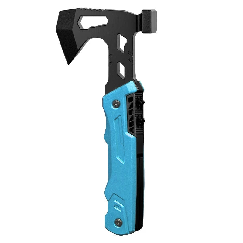 Outdoor Multifunctional Tool Axe Hammer Folding  Survival Hammer Head Wrench