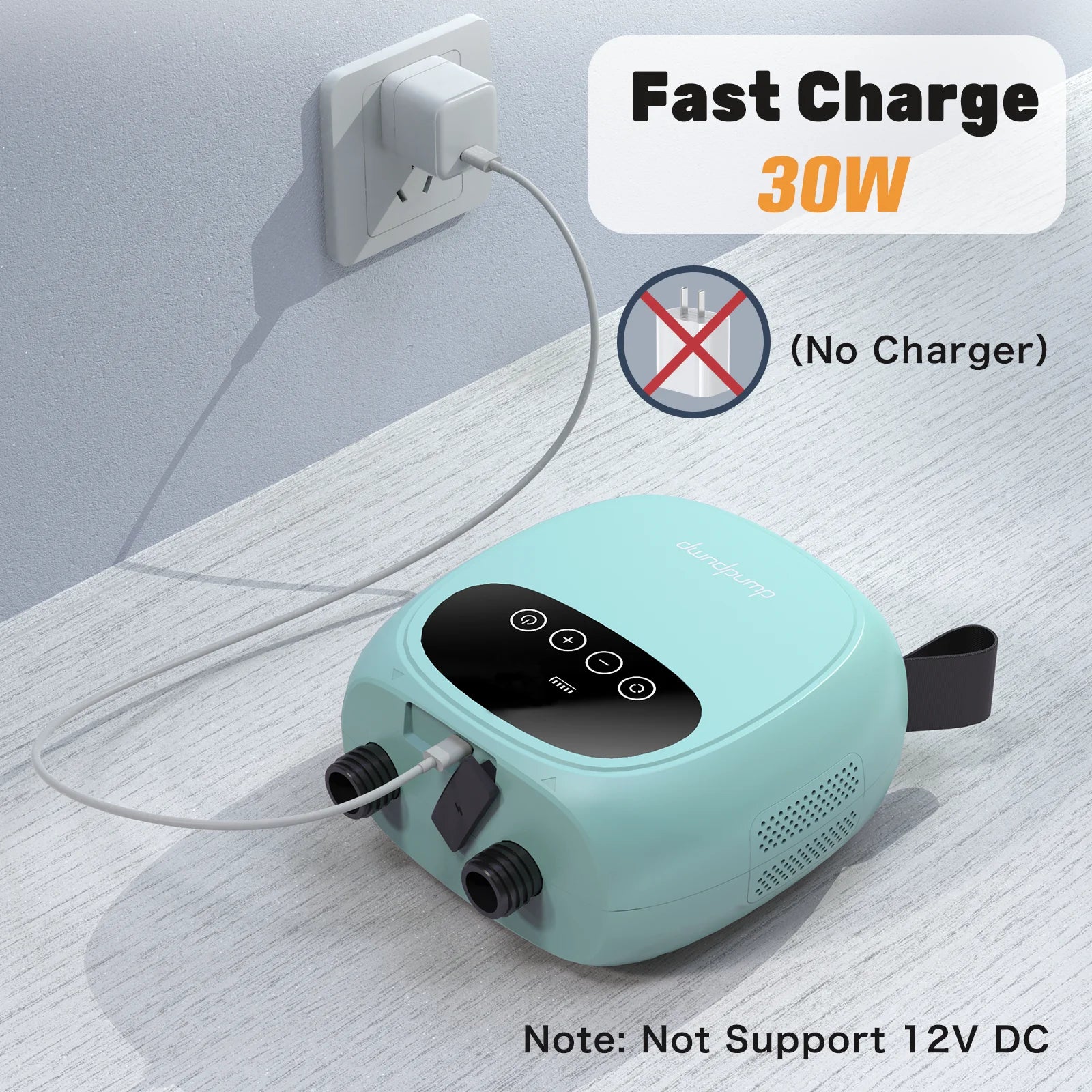 dwndpump Electric 20PSI SUP Pump 38.48Wh Battery Inflation Deflation for Kayak Paddle Board