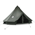 Canvas Bell Tent 4 m / 13.12 ft All-Season Camping Tent Glamping with Stove Jack