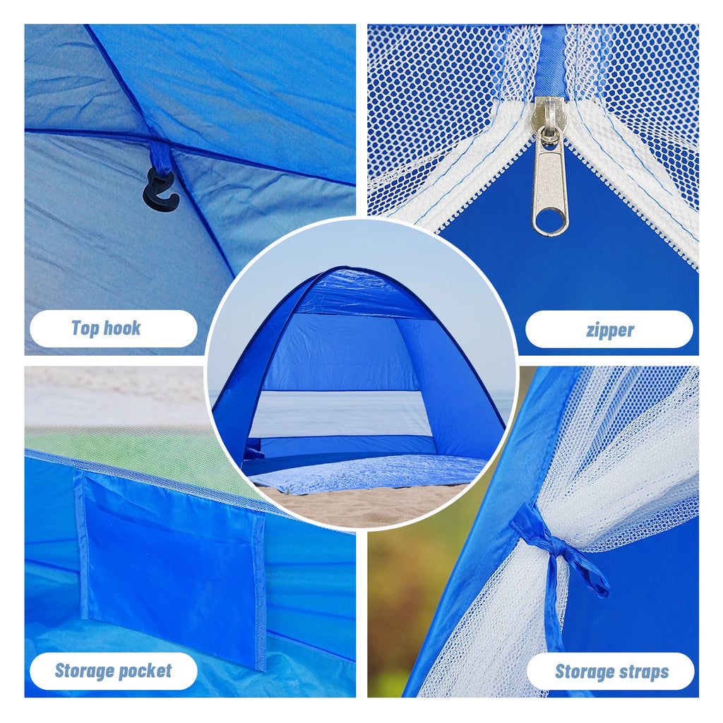 Pop-up beach with handbag - compact folding design, suitable for outdoor camping, picnicking, and travel