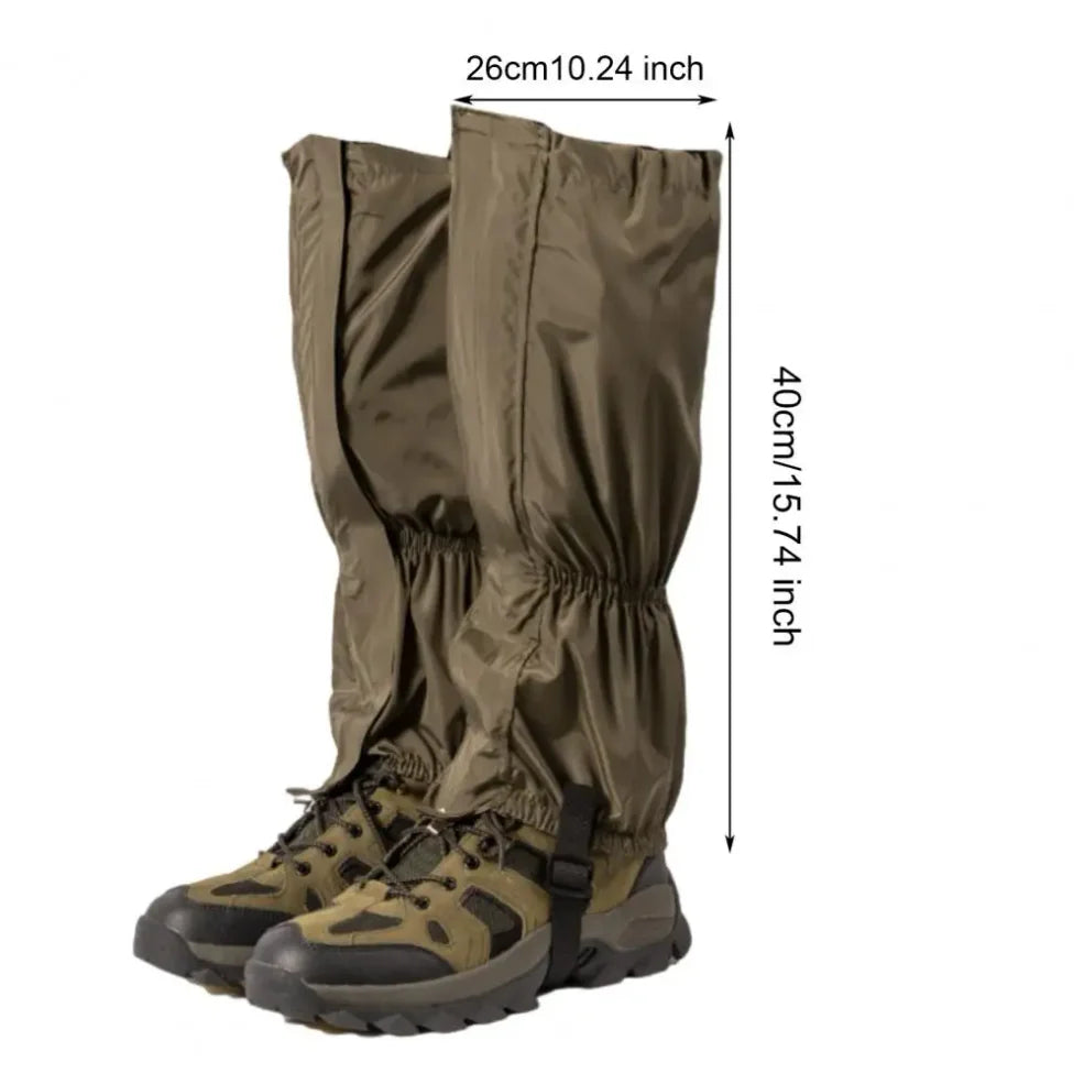 Hiking, Waterproof Adjustable Leg Gaiters for Outdoor Activities Climbing Skiing Hunting Men Women Snow Boot