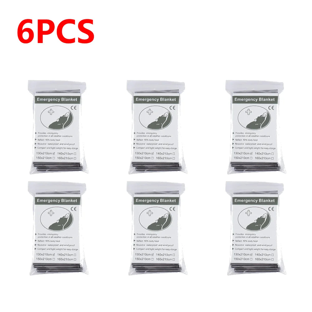 1-20pcs Emergency Mylar Thermal Foil Space Blanket
