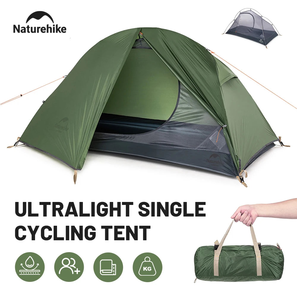 Naturehike 2026 New Camping Ultralight Portable Waterproof 1 Person Hiking Cycling Backpacking Shelter Tent