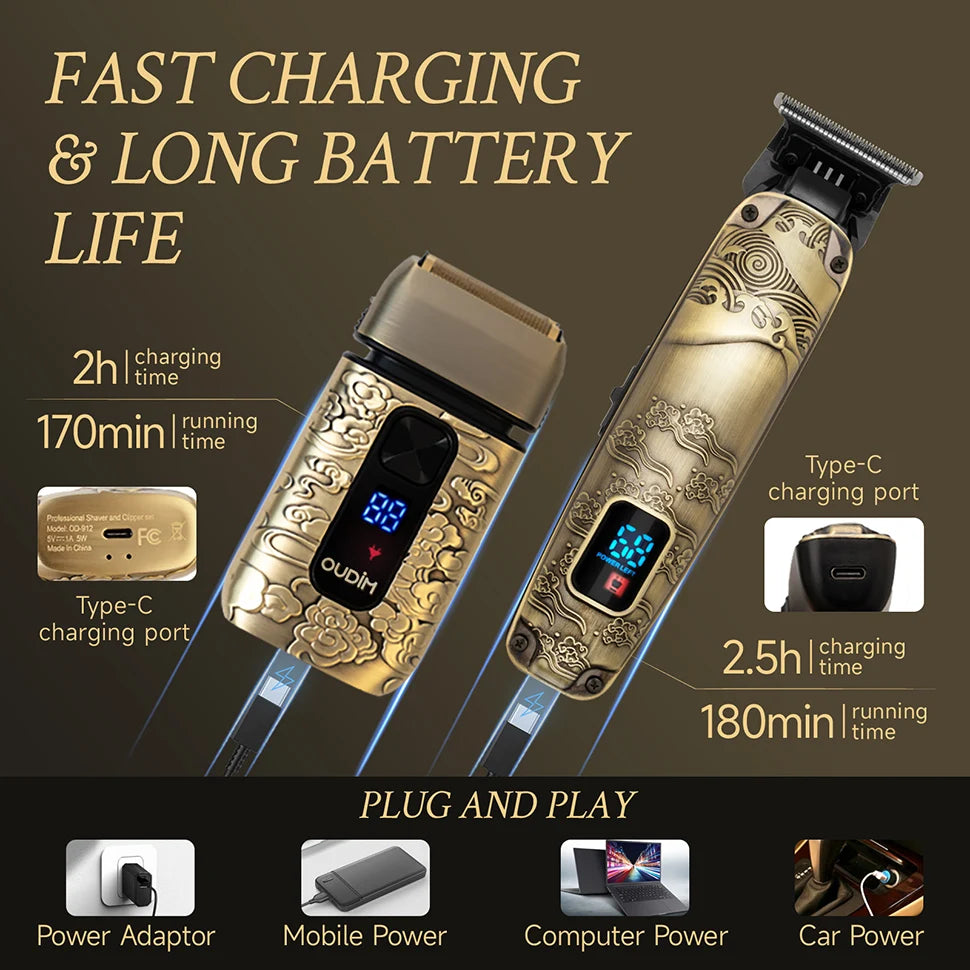 Foil Shavers for Men with Head Shaving, Beard Trimmer, Mustache Grooming Kit, Bald Head Shavers  and  and Haircutting