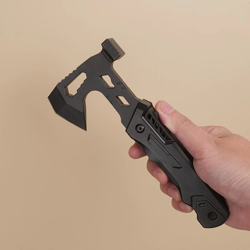 Outdoor Multifunctional Tool Axe Hammer Folding  Survival Hammer Head Wrench