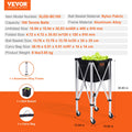 SucceBuy Foldable Tennis /Pickle Ball Cart Holds 150/180 Tennis Balls Basket Hopper with Wheels for Sports Teaching Baseball Trolley