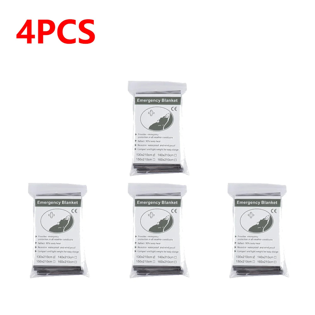 1-20pcs Emergency Mylar Thermal Foil Space Blanket