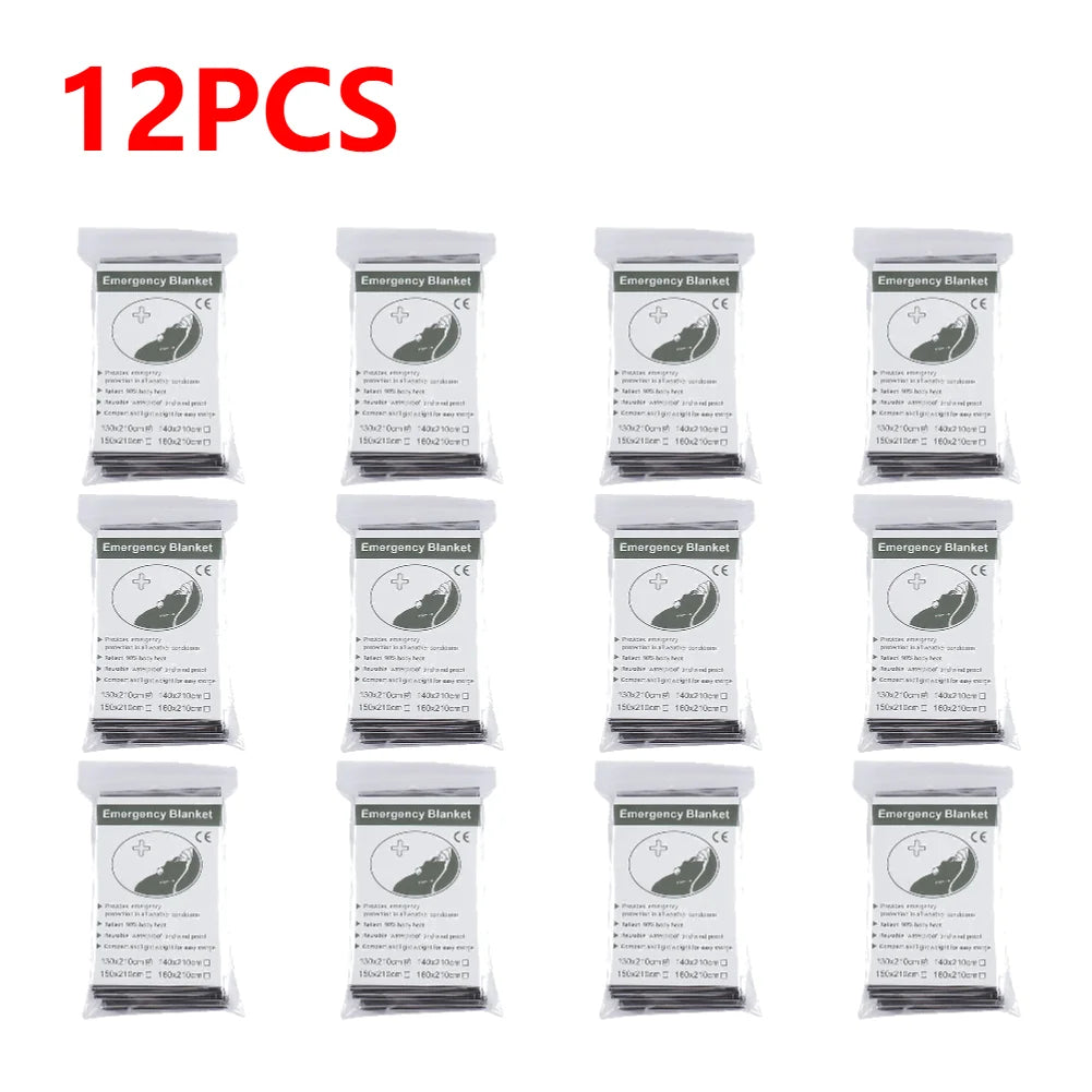 1-20pcs Emergency Mylar Thermal Foil Space Blanket