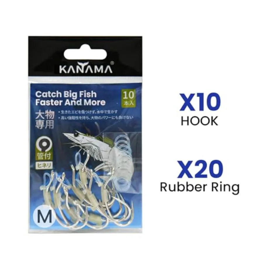 Luminous Live Shrimp Hooks