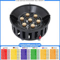 Cold-Rolled Steel Portable Camping Stove, 72000BTU 3-Adapter Gas Cooker, Windproof Design